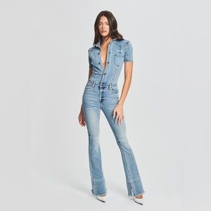 Revolve SER.O.YA Fallon Denim Jumpsuit in Sorrento New Women’s